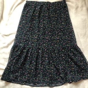 Banana Republic Floral Maxi Skirt